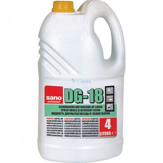 DETERGENT LICHID DG 18 SAN 18%, Sano, 4 L