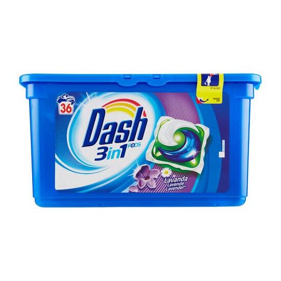 DASH CAPSULE 36BUC*29.9GR LAVANDA 3IN1
