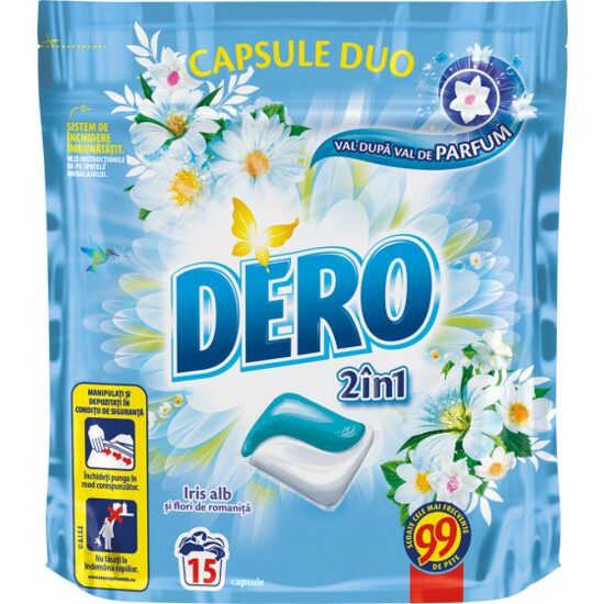 DERO CAPS 15BUC*24GR IRIS ALB