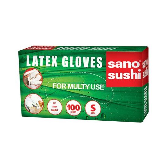 SANO SUSHI MANUSI LATEX S 100 BUC